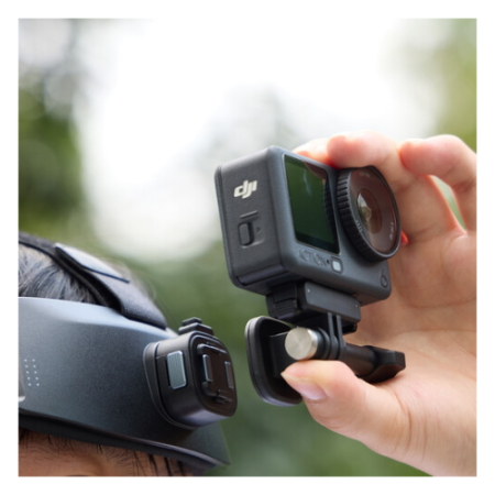 SmallRig 6304 - pasek, mocowanie POV, uchwyt montażowy na głowę z adapterem mocowania do DJI Osmo Action 6 / Nano - przykład użycia